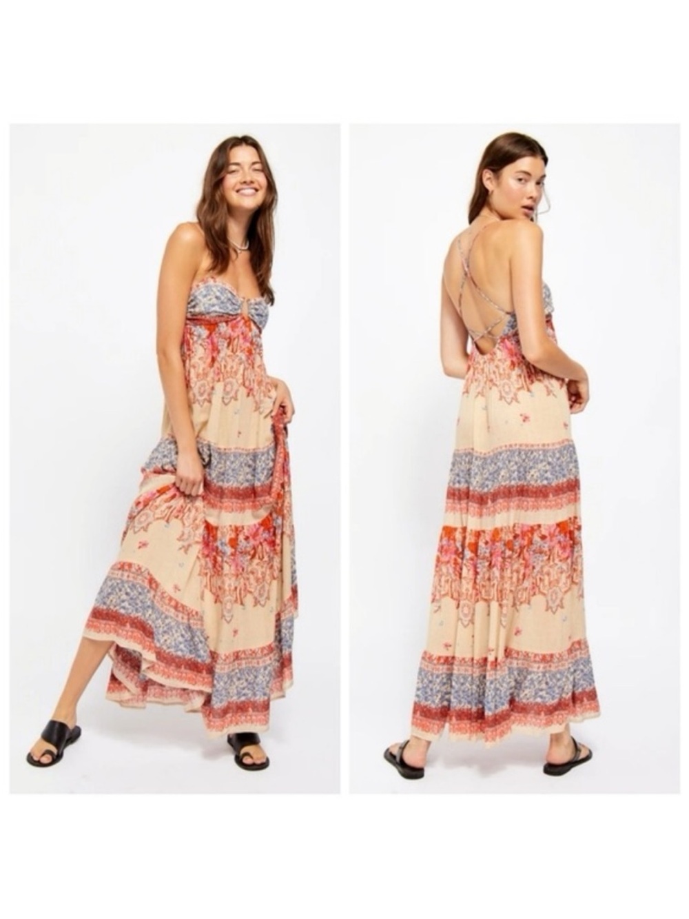 Free People Give A Little Bit Maxi Dress Size Small